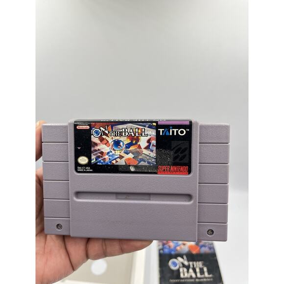 On the Ball (Super Nintendo SNES, 1992) Complete In Box - Picture 5 of 16